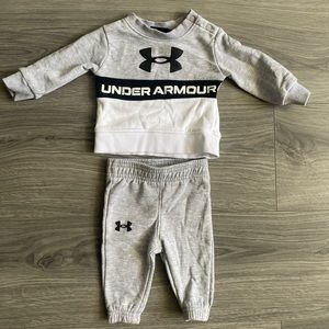 Baby Boys Under Armor 2 pc set size 0/3 months